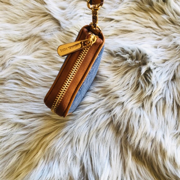 NWT Michael Kors Lg continental wallet denim - Picture 3 of 6